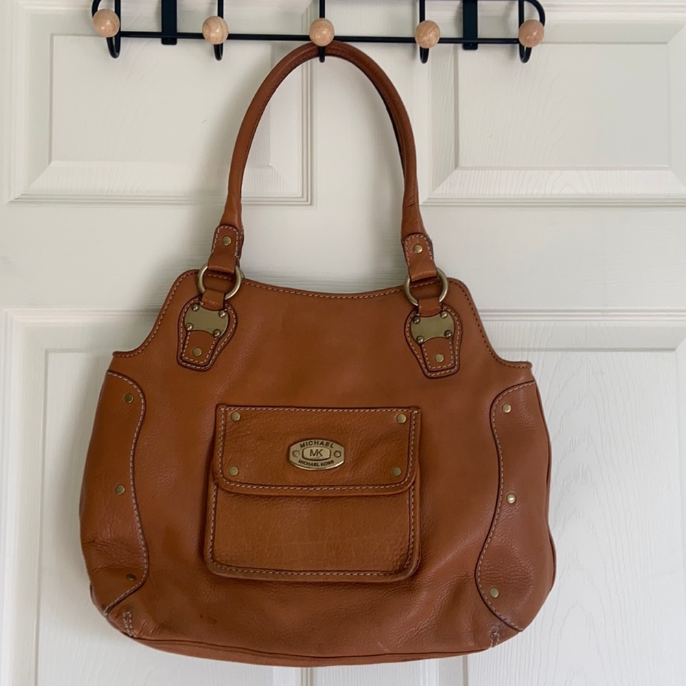 MICHAEL KORS Saddle Leather Purse